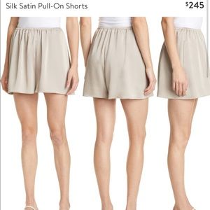 Vince 100% silk shorts